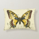 Dekorativt fjäril med Wildblommor Prydnadskudde<br><div class="desc">En skarp färgad,  dekorativ fjäril är subjekt i biet av Jennifer Goldberger. Wildblommor ritas på sidorna och under den stora fjärilen. En underbar pastel gräns är färdig. Beställ utskriften idag!</div>