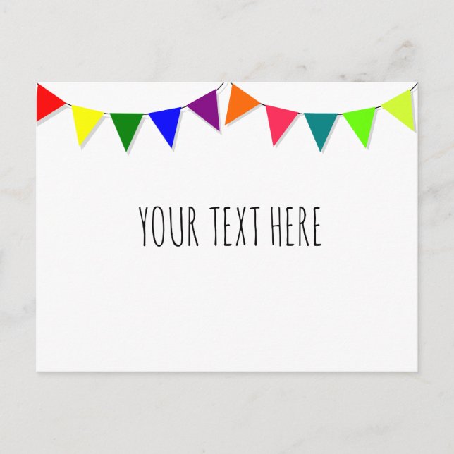 Dekorativt Flaggor Vykort (Framsida)