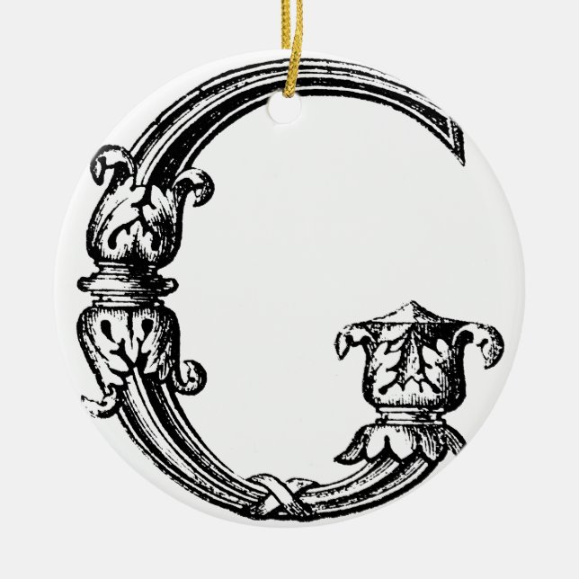 DEKORATIVT G JULGRANSPRYDNAD KERAMIK (Framsidan)