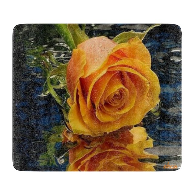 Dekorativt glas skärningspenna 6"x7" (Framsidan)