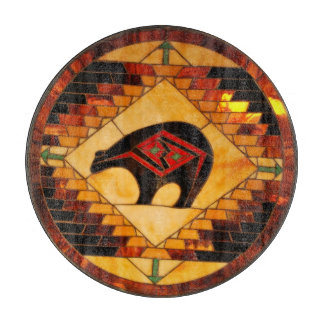 Dekorativt glasskärande skiva 12 tum