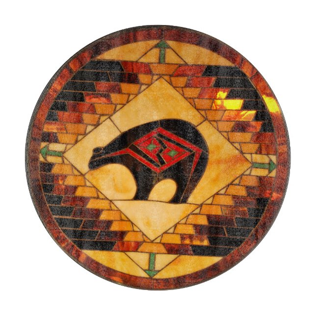 Dekorativt glasskärande skiva 12 tum (Framsidan)