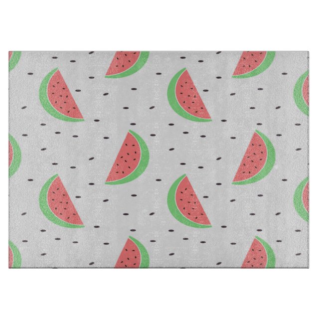 Dekorativt glasskärande skiva/vattenmelon (Framsidan)