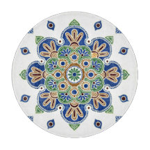 Dekorativt glasskärl 12-tums medallion