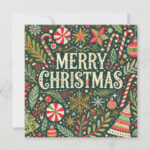 Dekorativt God jul Julkort