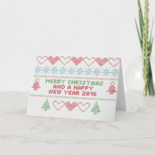 Dekorativt God jul-ornament Helgkort