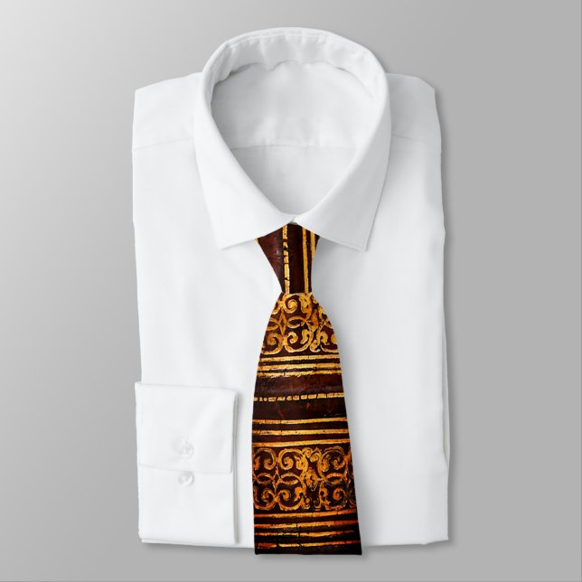 Dekorativt Golden-Brown Tie Slips (Bunden)
