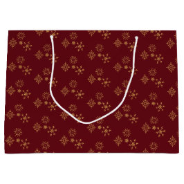 Dekorativt Golden Snöflingor jul Mönster