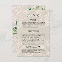 Dekorativt Grått, Vin och rosa ros Bröllop Tilläggskort