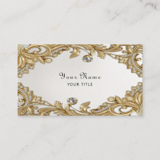 Dekorativt Guld Affärskort Visitkort