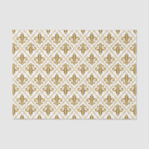 Dekorativt guld Fleur-de-Lis-mönster