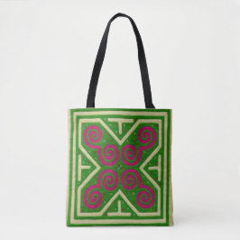 Dekorativt Hmong broderisymbol Tygkasse