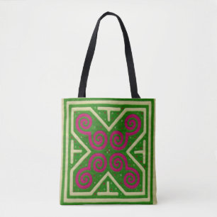 Dekorativt Hmong broderisymbol Tygkasse