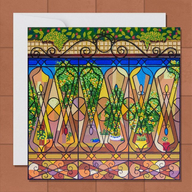 Dekorativt italienskt Garden Flat Card (Skapare uppladdad)