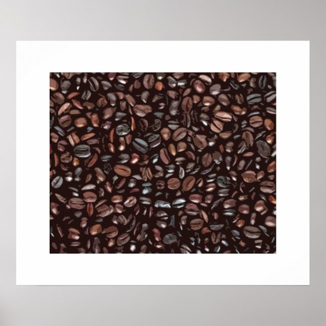Dekorativt kaffetryck poster (Framsidan)
