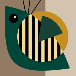 Dekorativt konstnärligt födelsedagskort med text kort