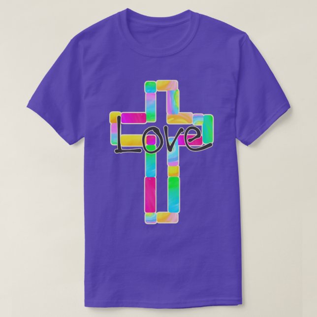 Dekorativt Kor med Kärlek T Shirt (Design framsida)