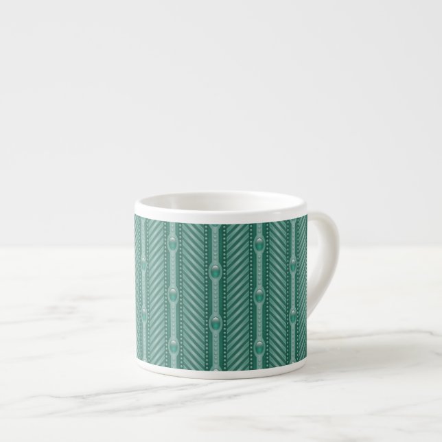 Dekorativt krickamönster espressomugg (Framsida höger)