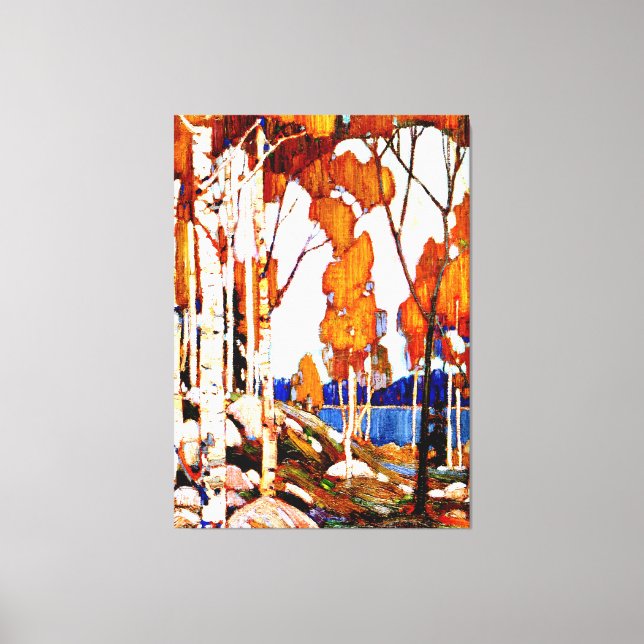 Dekorativt landskap av Tom Thomson Canvastryck (Framsida)