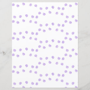 Dekorativt Lavender Swirls-skrapbok Papper