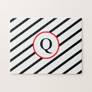 Dekorativt monogram pussel