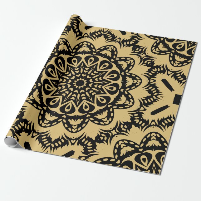 Dekorativt mönster i orientaliskt stil. Färg i boo Presentpapper (Utrullad)