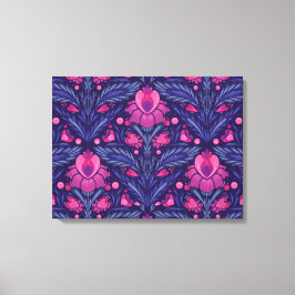 Dekorativt mönster med hjärtan canvastryck