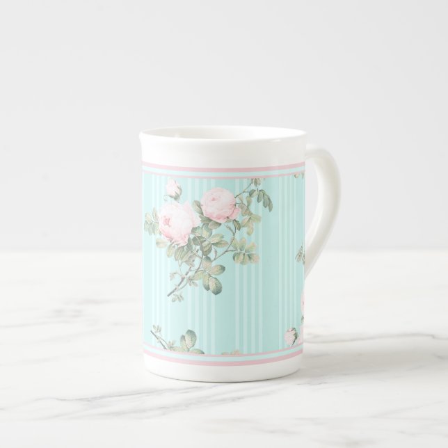 Dekorativt mugg china shabby chic ro benporslin mugg (Framsida höger)