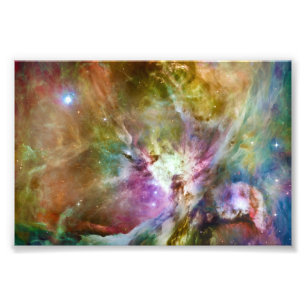 Dekorativt Orion Nebula Galaxy Space Photo Fototryck