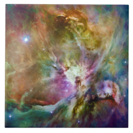 Dekorativt Orion Nebula Galaxy Space Photo Kakelplatta