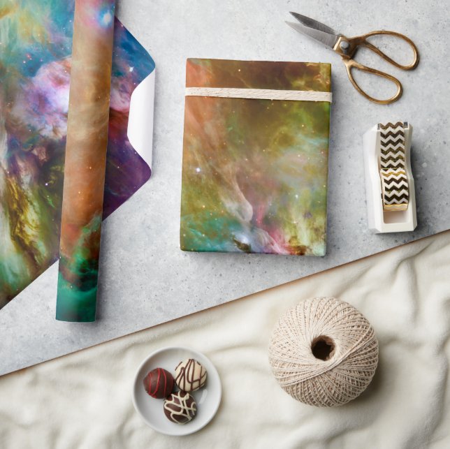 Dekorativt Orion Nebula Galaxy Space Photo Presentpapper (Hantverk)