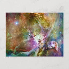 Dekorativt Orion Nebula Galaxy Space Photo Vykort