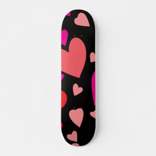 Dekorativt pappert hjärta 1 mini skateboard bräda 18,5 cm