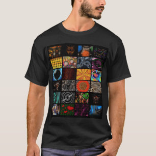 Dekorativt popkonstmönster t-shirt