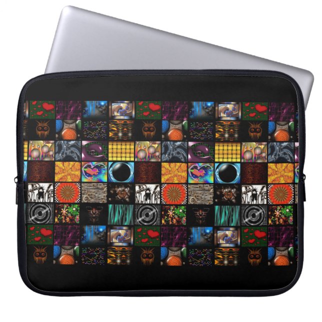 Dekorativt Popkonstsmönster  Laptop Fodral (Framsidan)