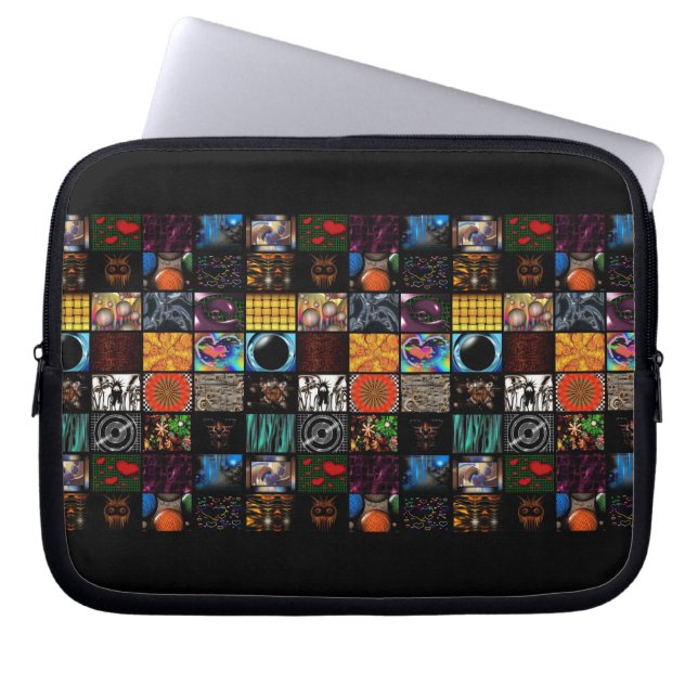 Dekorativt Popkonstsmönster  Laptop Fodral (Framsidan)