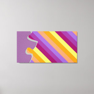 Dekorativt Puzzle Biet Abstrakt Sugar Canvas