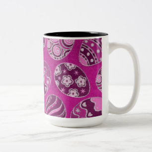 Dekorativt Rosa Påskägg Coffee Mugg