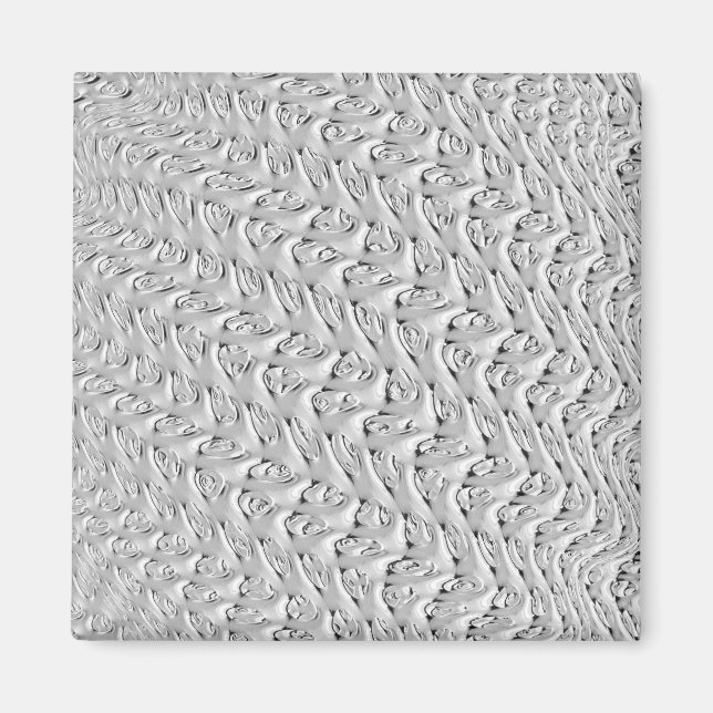 Dekorativt Silver Design Magnet (Framsidan)