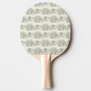 Dekorativt snäckamönster pingisracket