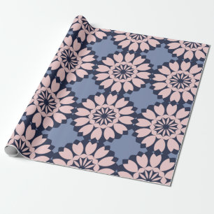 Dekorativt sömlöst mönster med olika geometriska e presentpapper