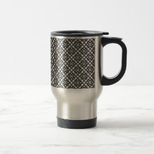 dekorativt sömlöst mönster på termisk tumbler resemugg