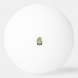 Dekorativt Stil, Mörk blått Grönt, Wattle Pingisboll