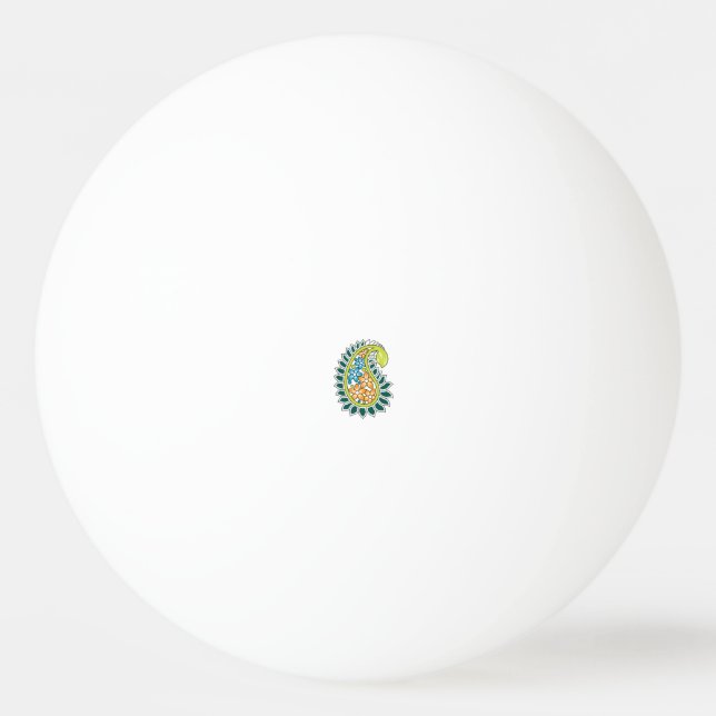 Dekorativt Stil, Mörk blått Grönt, Wattle Pingisboll (Framsidan)