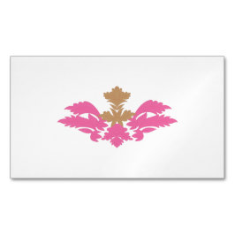 Dekorativt Stil, Shock rosa, antikskramassa Magnetiska Visitkort