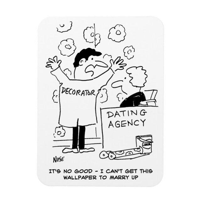 Dekoratör kan inte få tapeten att matcha magnet (Vertikal)