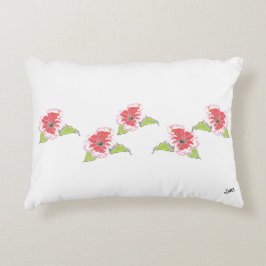 Dekorbeläggning: Exotiska blommor Prydnadskudde