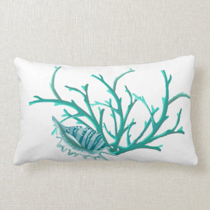 Dekorbeläggning - Seashell och korall Lumbarkudde