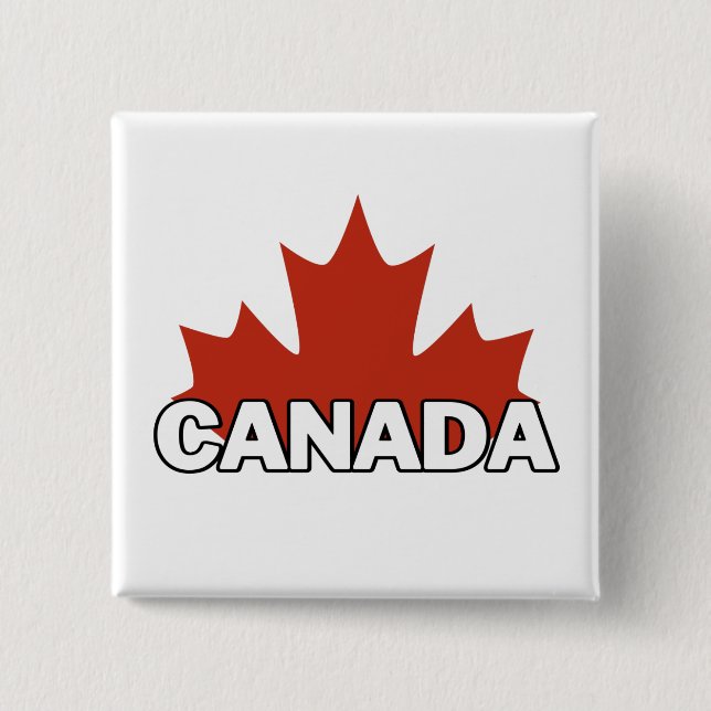 Dekordetikett för canada knapp (Framsida)