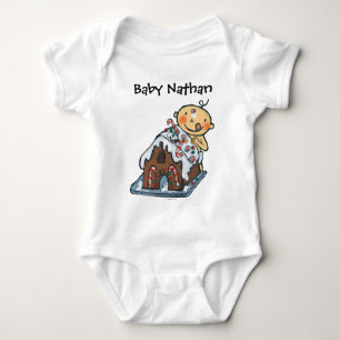 Dekorera ett pepparkakahus för jul tee